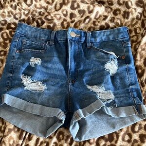 Denim Distressed Women's Shorts